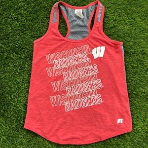 Wisconsin Badgers Racer Back Tank Top